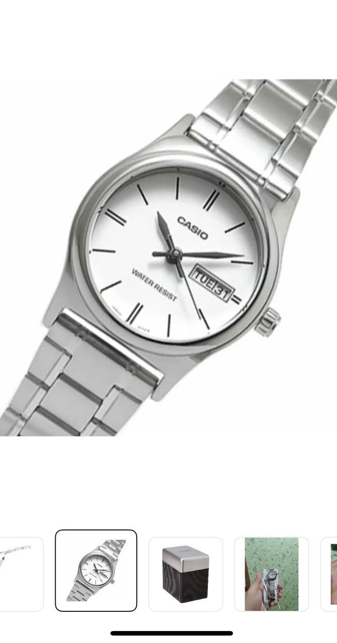 Women’s stainless steel analog wrist watch LTP-V006D-7B2UDF