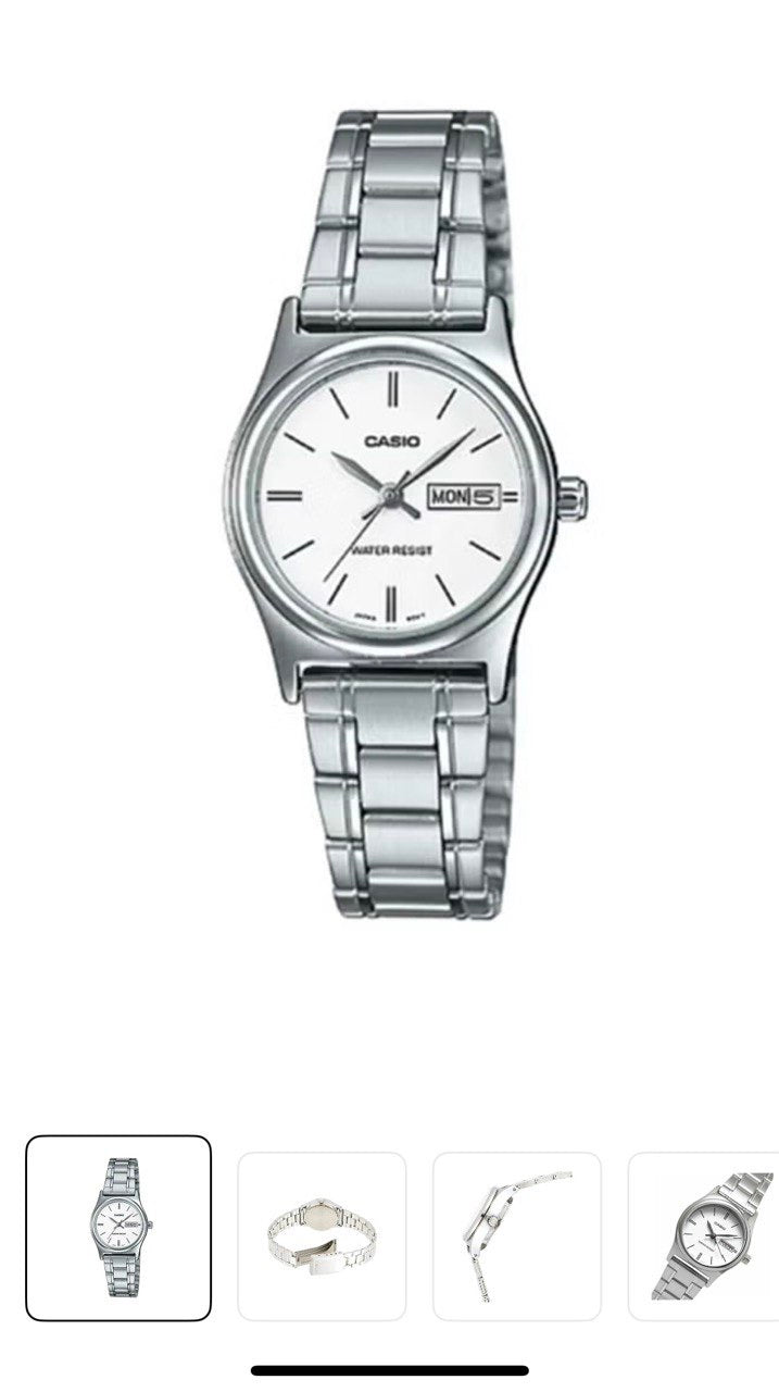 Women’s stainless steel analog wrist watch LTP-V006D-7B2UDF