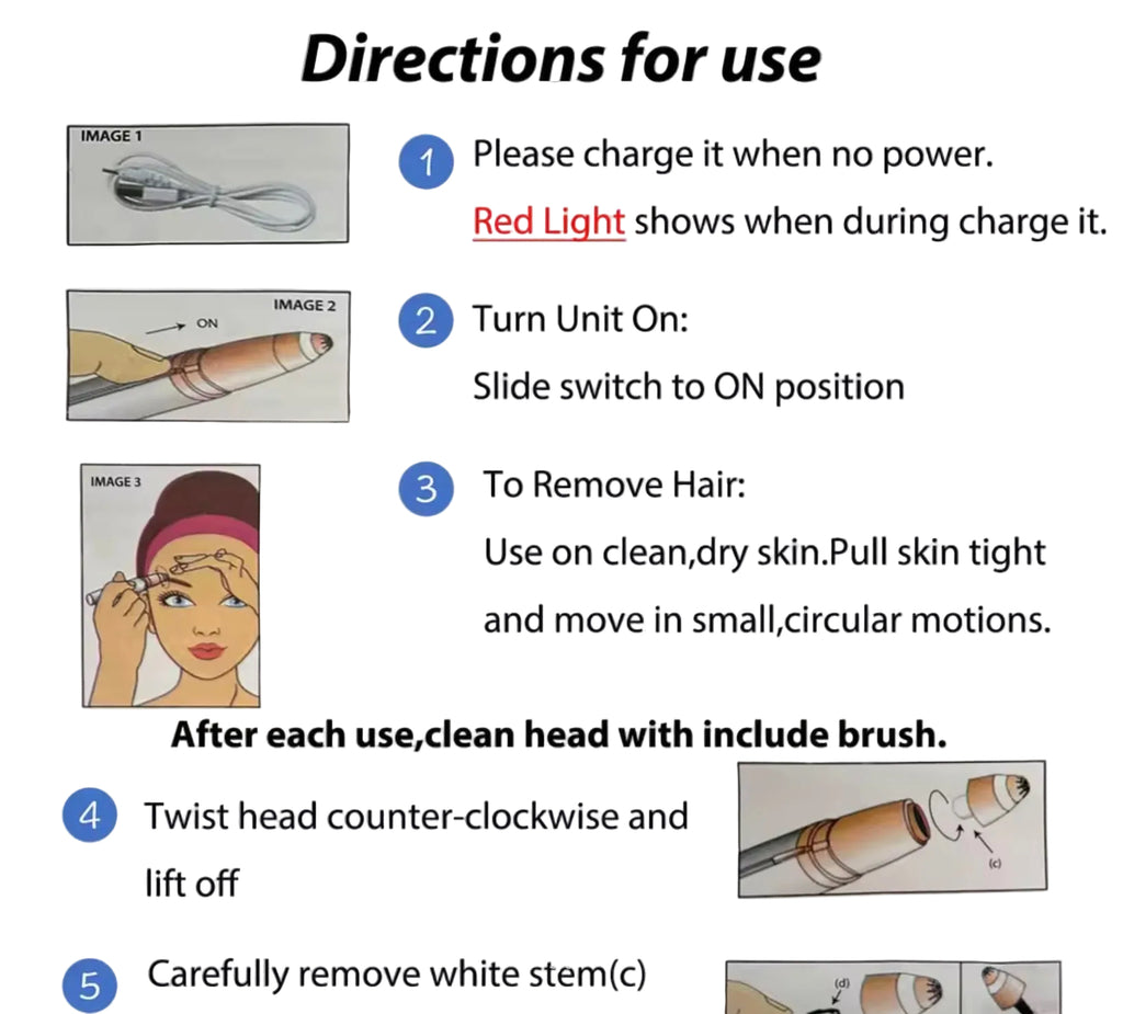 Portable Electric Eyebrow Trimmer Pen – Painless Precision Hair Remover