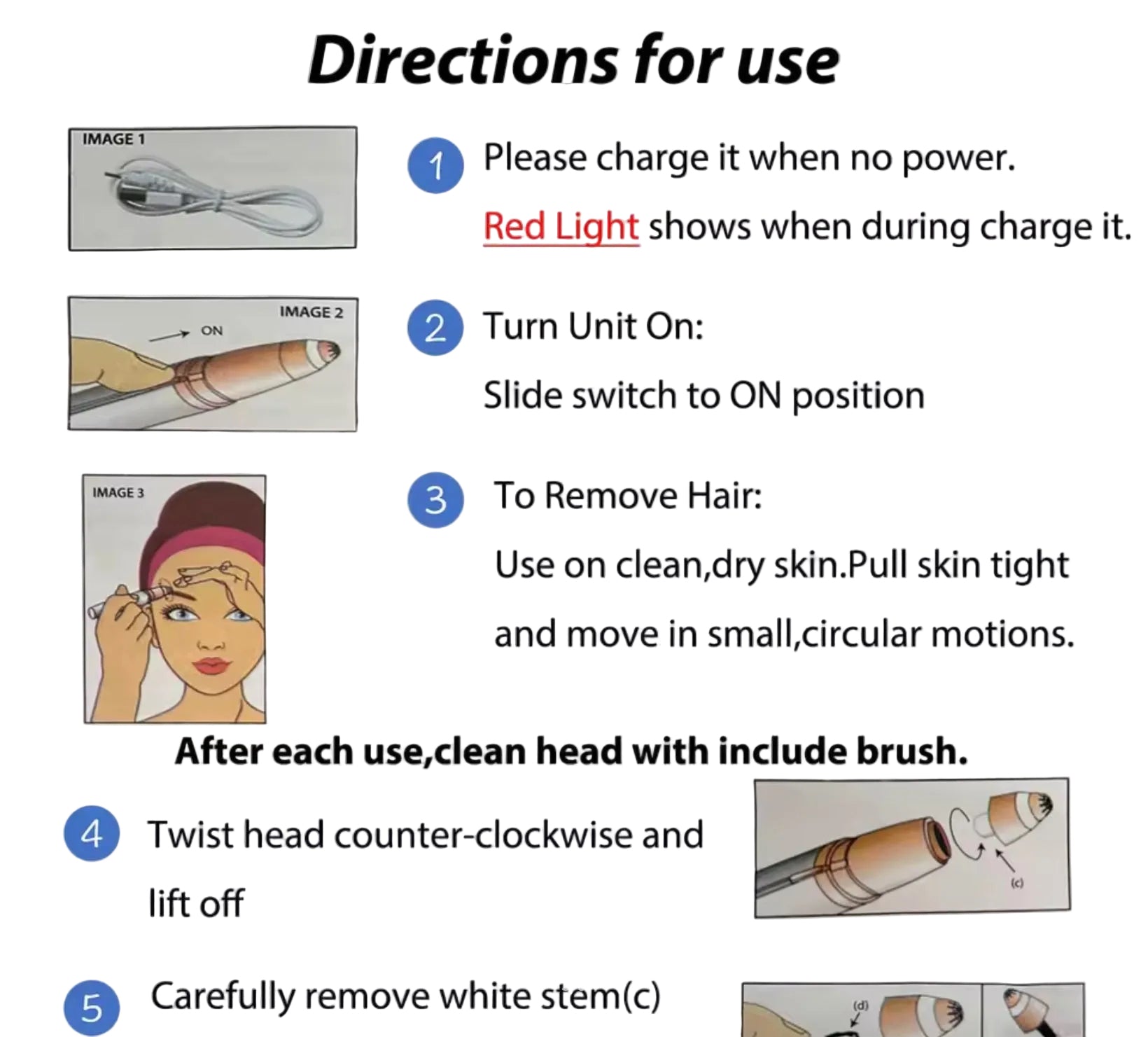 Portable Electric Eyebrow Trimmer Pen – Painless Precision Hair Remover