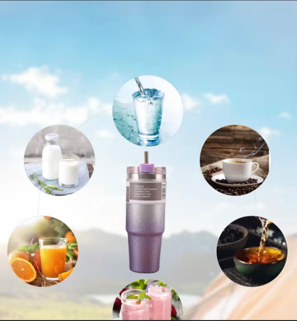 600ml Diamond Glitter Vacuum Insulated Tumbler