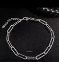 925 Sterling Silver Adjustable Crystal Bracelet