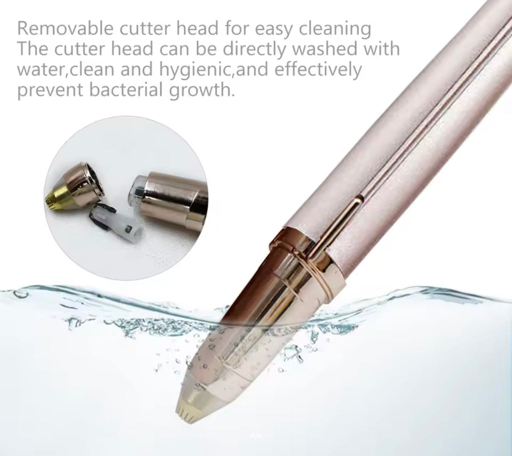 Portable Electric Eyebrow Trimmer Pen – Painless Precision Hair Remover