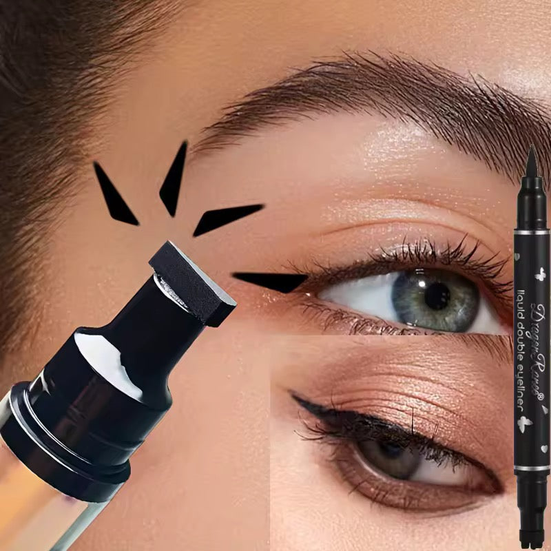 Dual-Ended Winged Eyeliner Stamp – Waterproof & Quick-Dry